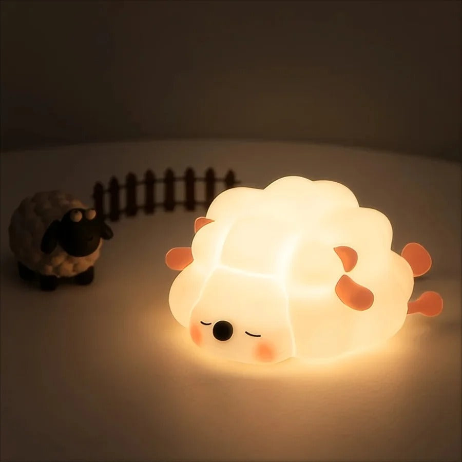 LED Animal Night Light – Soft Silicone Panda, Rabbit & Sheep Lamps (USB Rechargeable)
