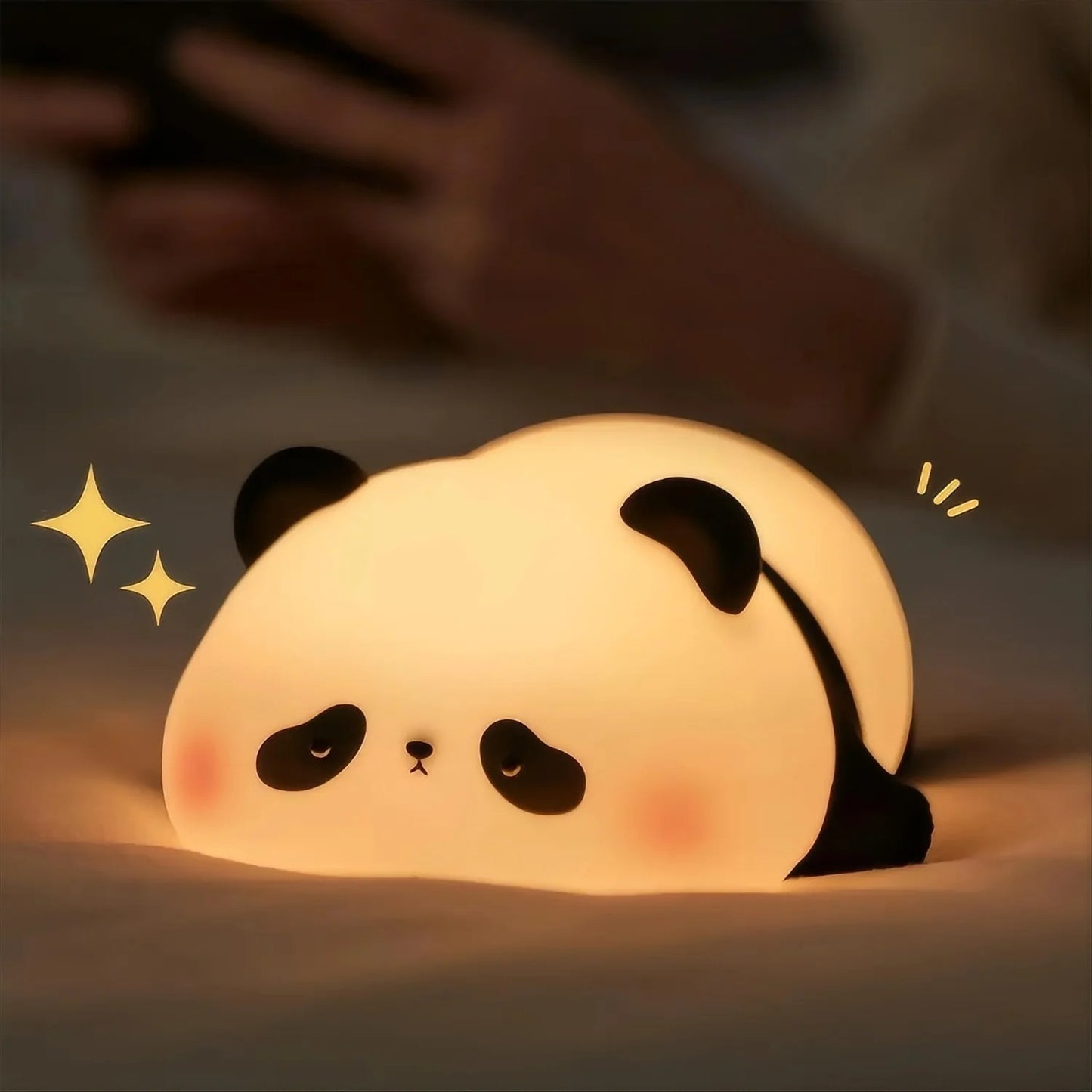 LED Animal Night Light – Soft Silicone Panda, Rabbit & Sheep Lamps (USB Rechargeable)